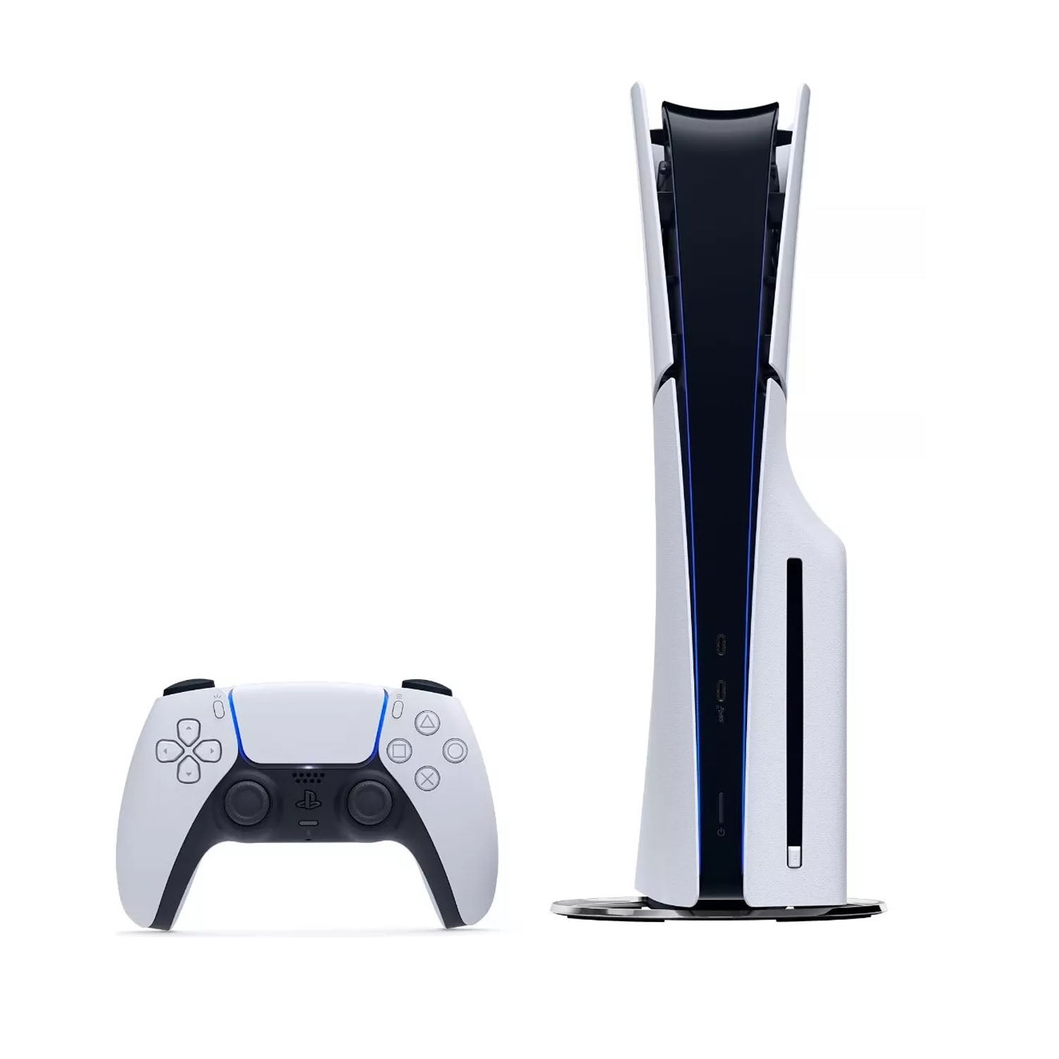 Sony PS5 Slim Console (Disc Edition) - Next-Gen Gaming Experience for 4K HDR, Ultra HD Blu-ray & Immersive Play - Perfect for Home Entertainment & Gaming Enthusiasts