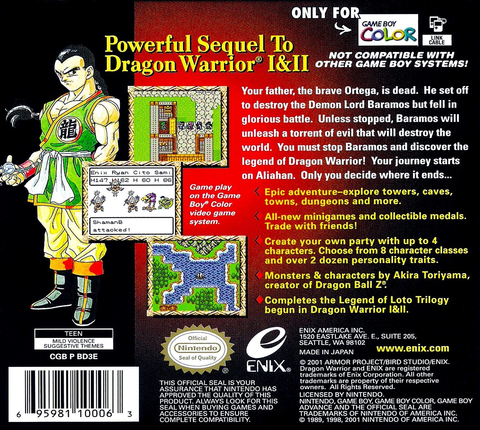 Dragon Warrior III - Classic Retro RPG Game for Nintendo Switch & PC | Adventure, Strategy & Fantasy Gaming for Kids & Adults