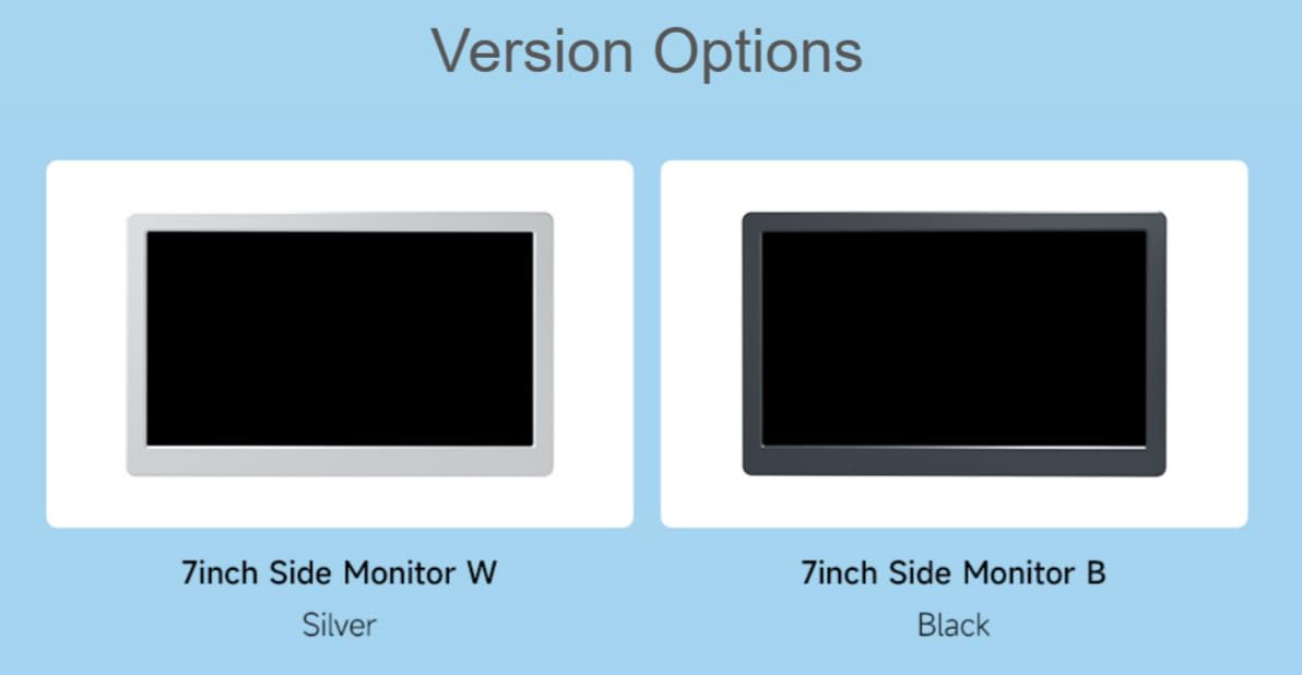 TUOPUONE 7inch IPS Side Monitor - 1024×600 HD Resolution, Secondary Display for PC Case, High Brightness & CNC Metal Frame (Black) - Perfect for Gaming Setups, Workstations, and Multi-Tasking