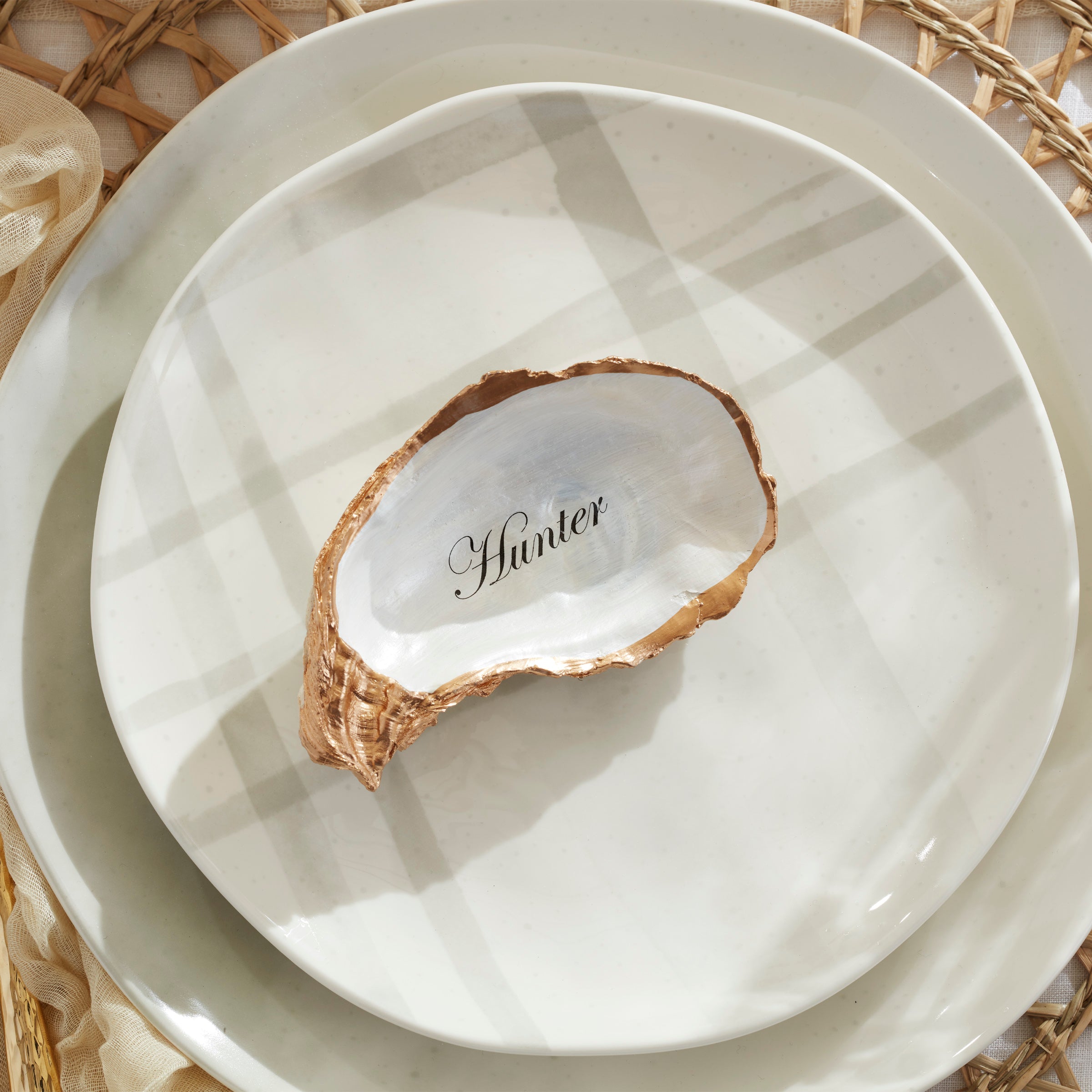 Premium Oyster Bay 12-Piece Dinnerware Set - Porcelain Plates, Bowls & Mugs for Elegant Dining | Perfect for Family Dinners, Entertaining Guests & Restaurant-Style Meals