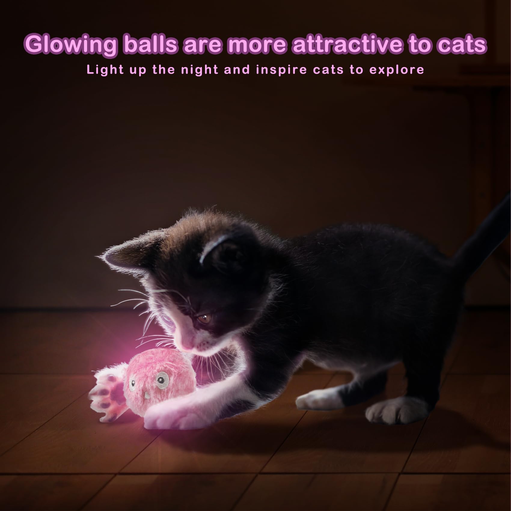 DILISS Interactive Cat Toys with Catnip - 3 Pack Chirping Kicker Balls for Indoor Cats, Promotes Exercise & Play with 3 Lifelike Animal Sounds - Perfect for Playtime, Training & Bonding with Your Kitty