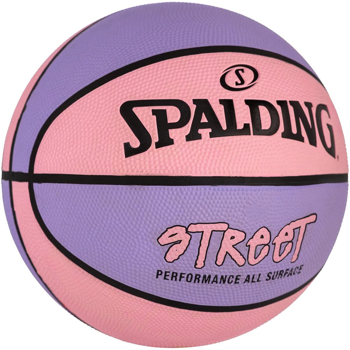 Spalding Street Outdoor Basketball - Durable Rubber Basketball for Street, Park & Driveway Play - Perfect for Pickup Games & Outdoor Training