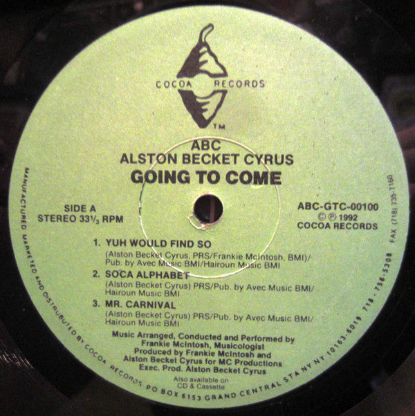 Alston Beckett Cyrus - Going To Come (LP, Album, Vinyl Record, VG Condition) | Classic Music Collectible for Audiophiles & Record Enthusiasts