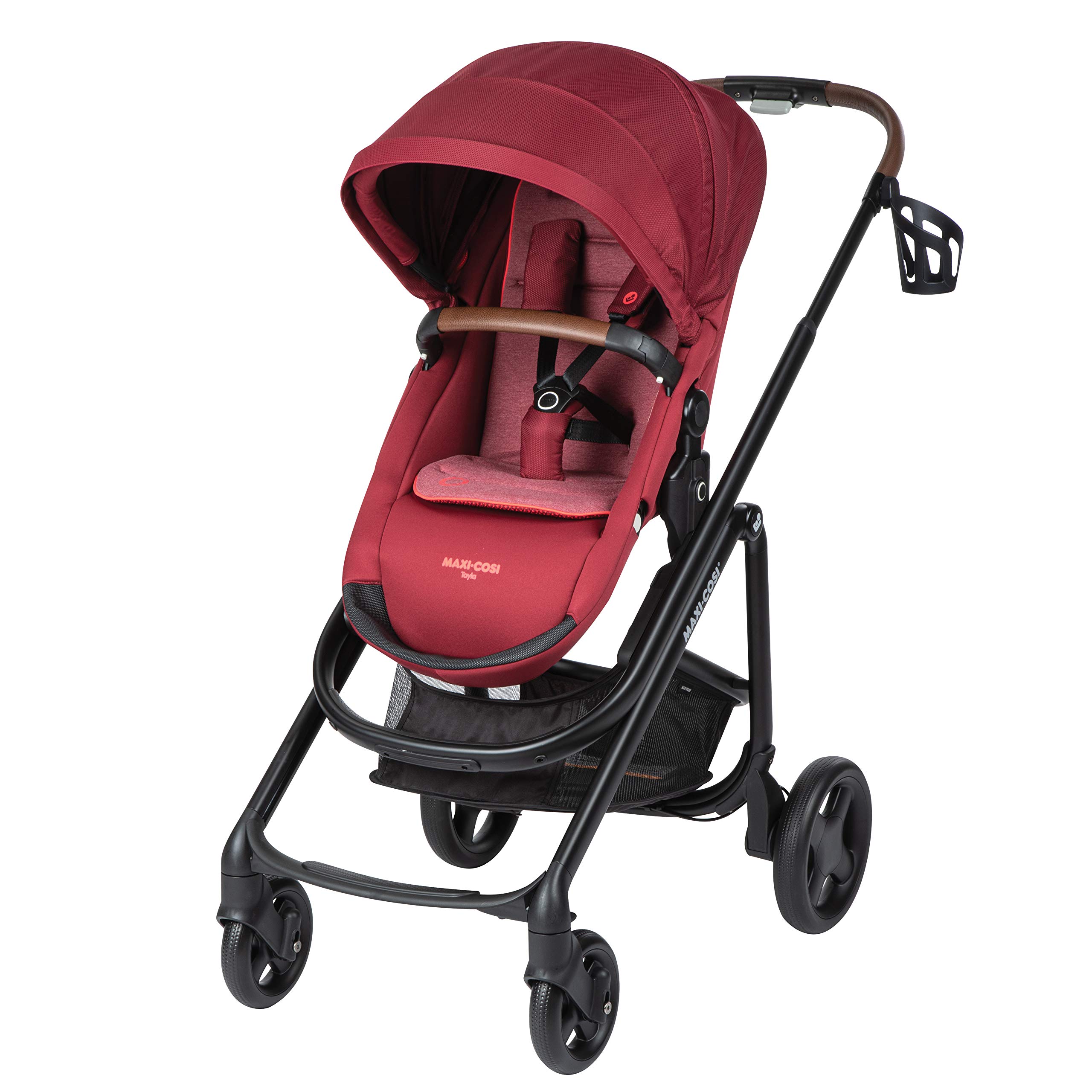 Maxi-Cosi Tayla Lightweight Modular Stroller - Reversible Seat (Parent or World Facing) in Essential Red | Compact Travel Stroller for Newborns & Toddlers | Perfect for City Walks, Shopping & Air Travel