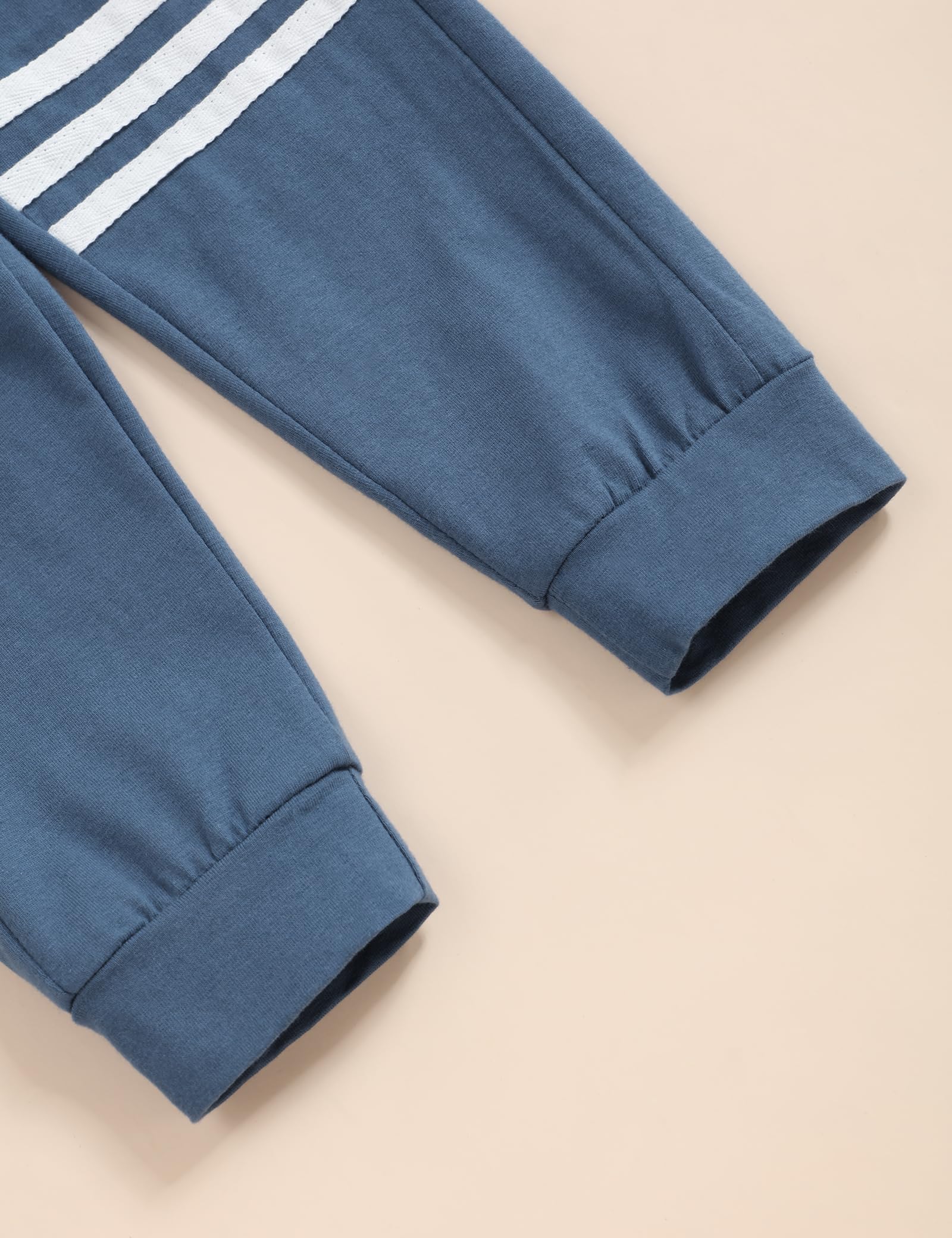 Oklady Boys Striped Long Sleeve T-Shirt & Pants Set - Fall Winter Toddler Outfit for Playdates, School & Casual Wear (1-5 Years)
