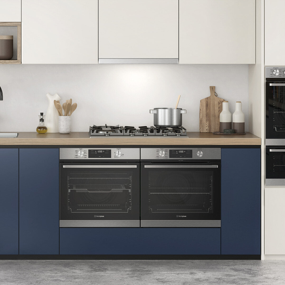 Westinghouse 75cm 5 Burner Natural Gas Cooktop WHG758SC - Premium Stainless Steel Gas Stove for Modern Kitchens | Perfect for Home Cooking, Entertaining & Professional Chefs