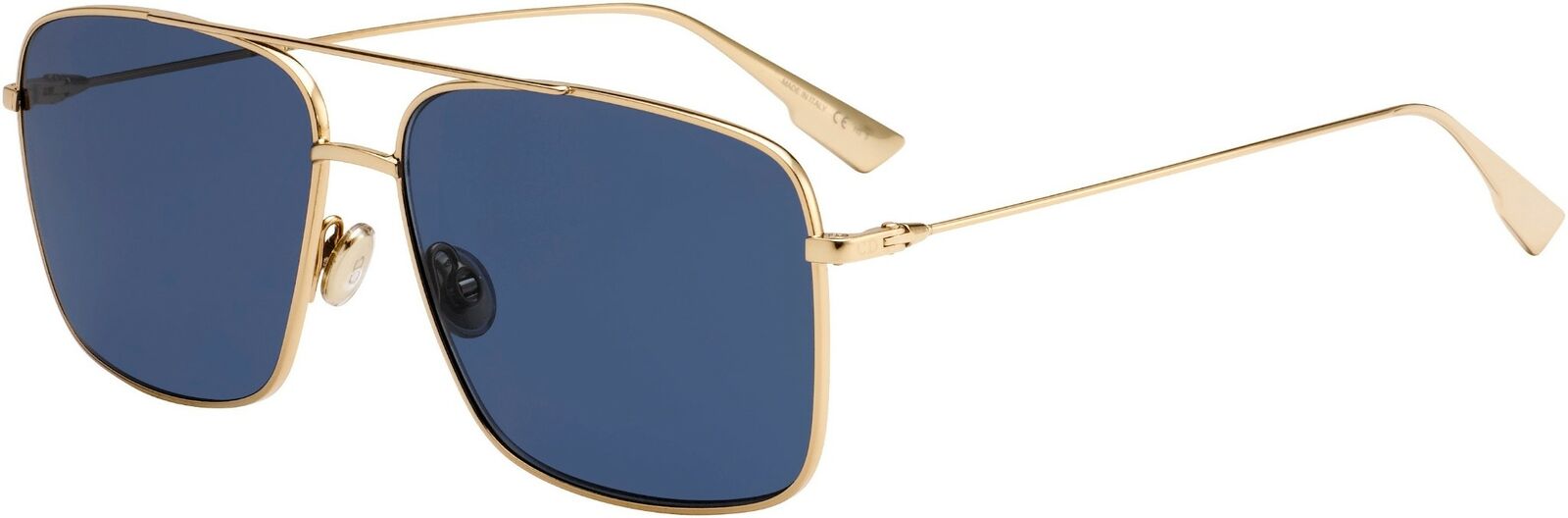 Christian Dior Stellaireo 3/S 0J5G/KU Gold & Blue Square Sunglasses for Men - Luxury UV Protection Shades for Driving, Beach & Outdoor Fashion