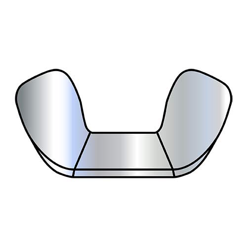 Shorpioen M6-1.0 Metric Cold Forged Wing Nut Zinc Plated (2000-Pack) - Durable Fasteners for Industrial Machinery, Automotive & DIY Projects