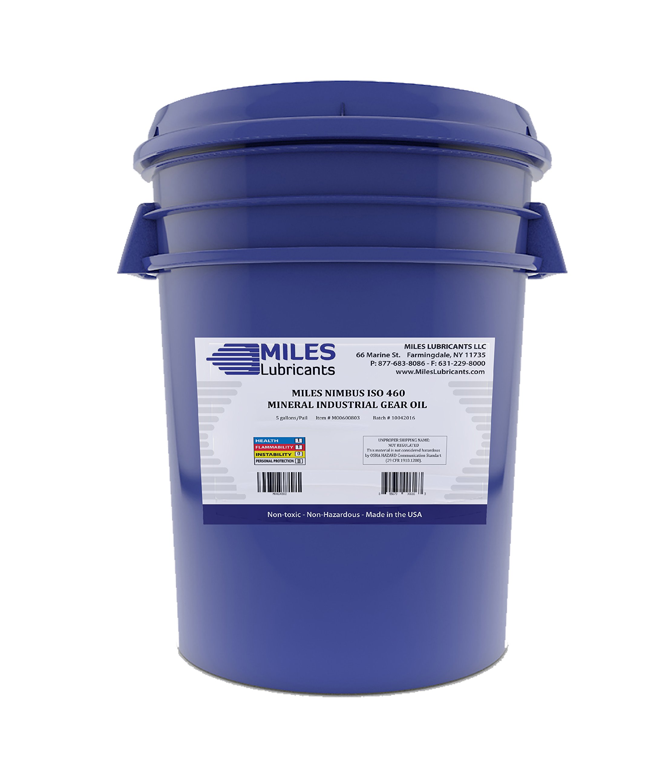 Nimbus ISO 460 Industrial Gear Oil - 5 Gallon Pail (M00600503) - Heavy Duty Lubricant for Machinery, Gearboxes & Industrial Equipment