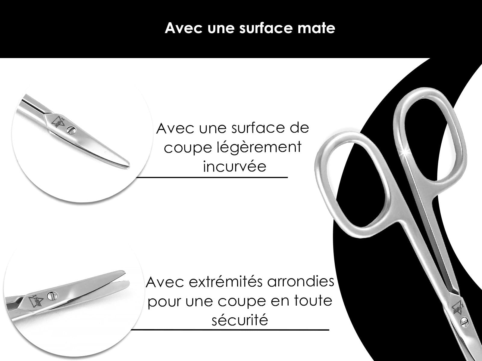 Premium Stainless Steel Nail & Cuticle Scissors - Ultra Sharp & Thin Manicure Pedicure Tools for Men & Women | Perfect for Home Grooming, Salon Use & Travel Nail Care Kits