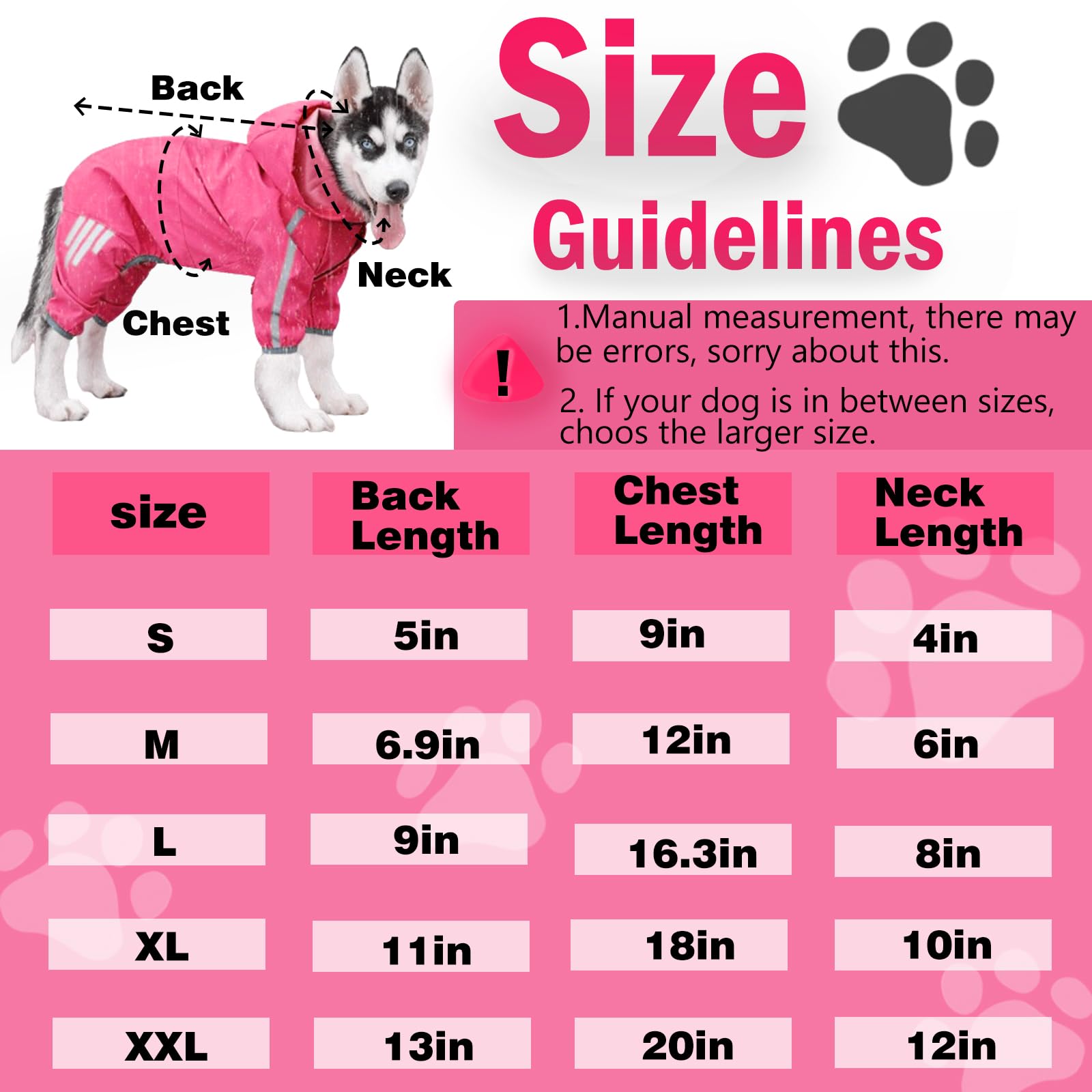 Waterproof Dog Raincoat with Reflective Strips & Hood - Lightweight Puppy Rain Jacket for Small Dogs (Claret, Large) - Perfect for Outdoor Walks, Hiking & Rainy Day Adventures