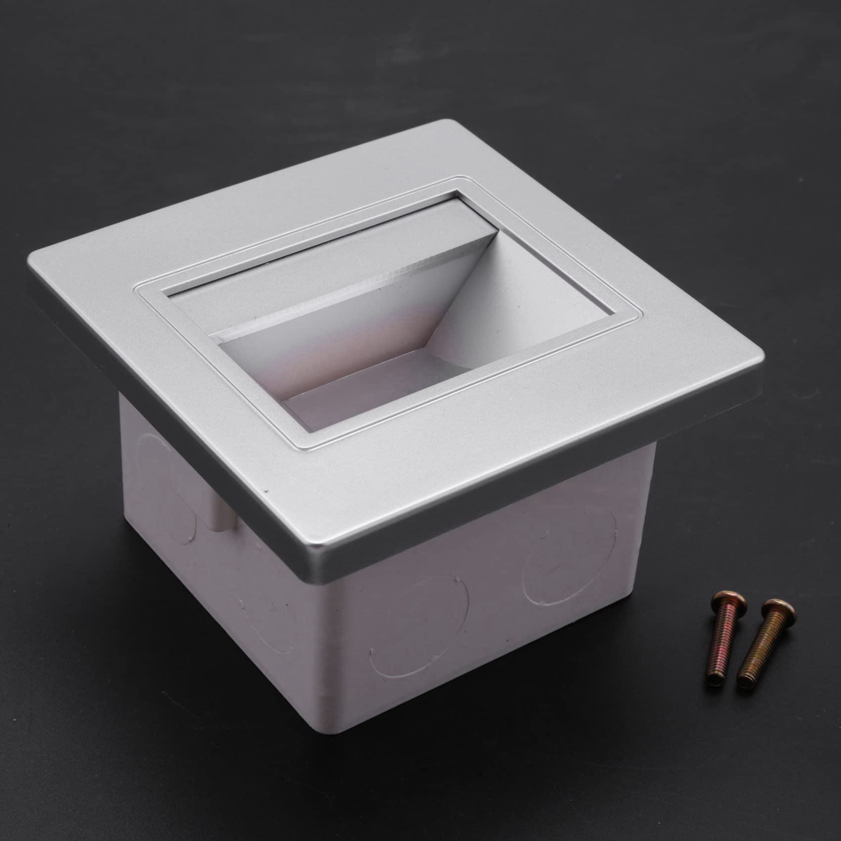 8Pcs 3W LED Recessed Step Lights for Stairs - Indoor Wall Mounted Footlights with Junction Box - Perfect for Hallway, Corridor, and Staircase Lighting