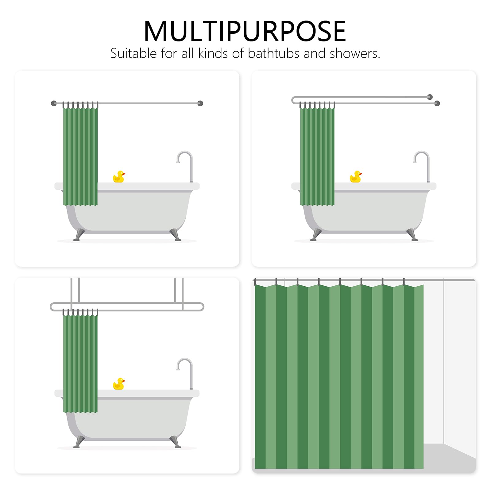 MEHOFOND Valentine's Day Shower Curtain - Romantic Love Heart Design, 72x72 Inch Waterproof Bathroom Decor for Couples - Perfect for Anniversary, Wedding, or Valentine's Gift - Durable & Washable Polyester Fabric