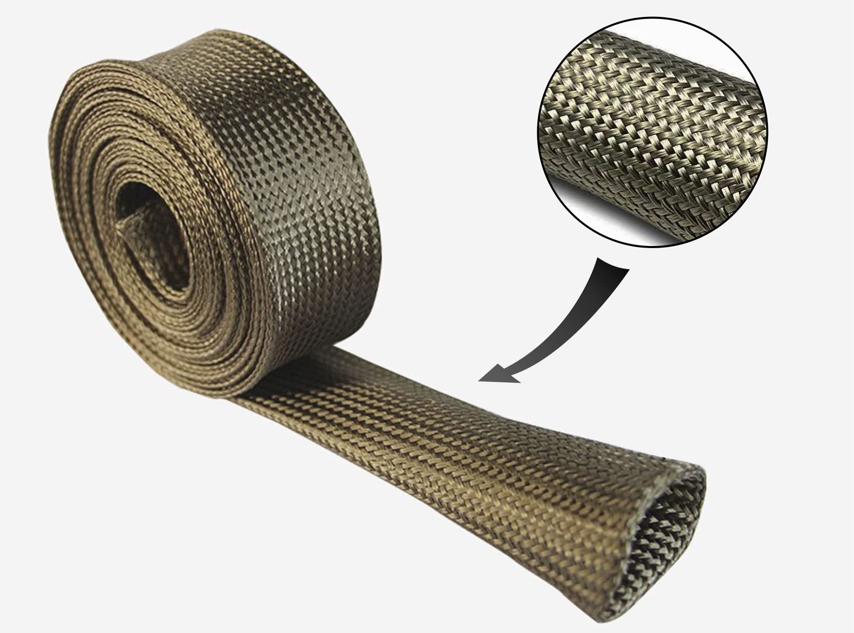 High-Temperature Heat Sleeve for Automotive Fuel Lines - 3/4