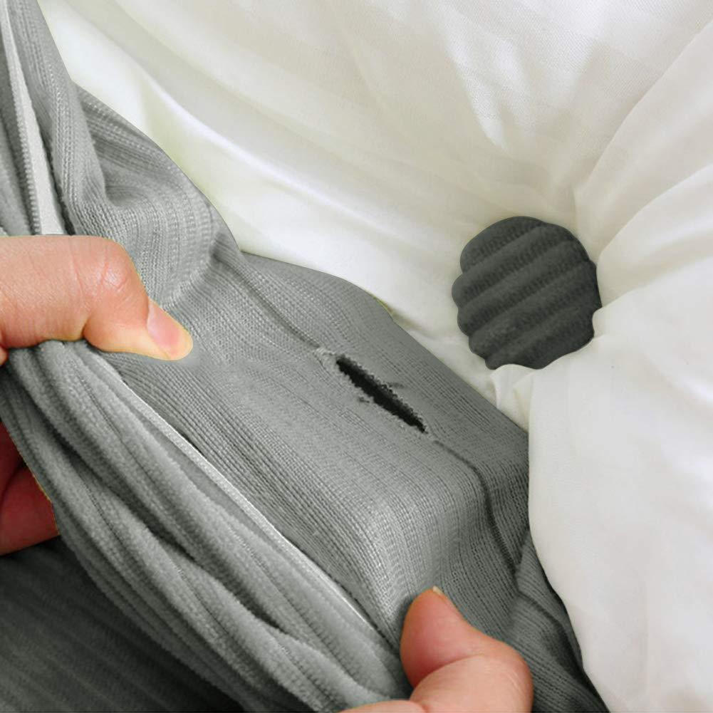 WOWMAX Large Bolster Triangular Headboard Pillow for Twin & Twin XL Beds - Grey Corduroy with Removable Cover | Dorm Room Decor, Back Support for Reading & Watching TV in Bed