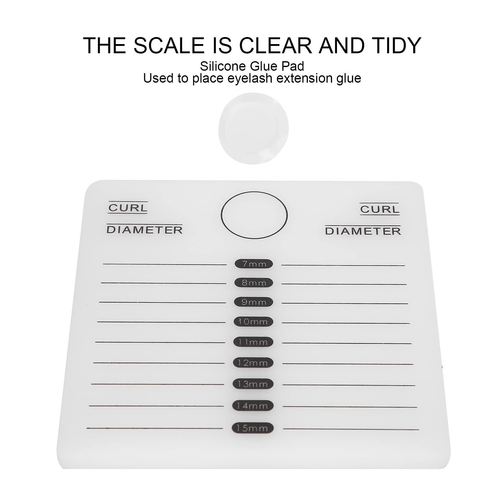Acrylic White Silicone Eyelash Extension Tray - Professional Lash Organizer for Beauty Salon & Eyelash Techs | Perfect for Lash Extension Storage & Salon Organization