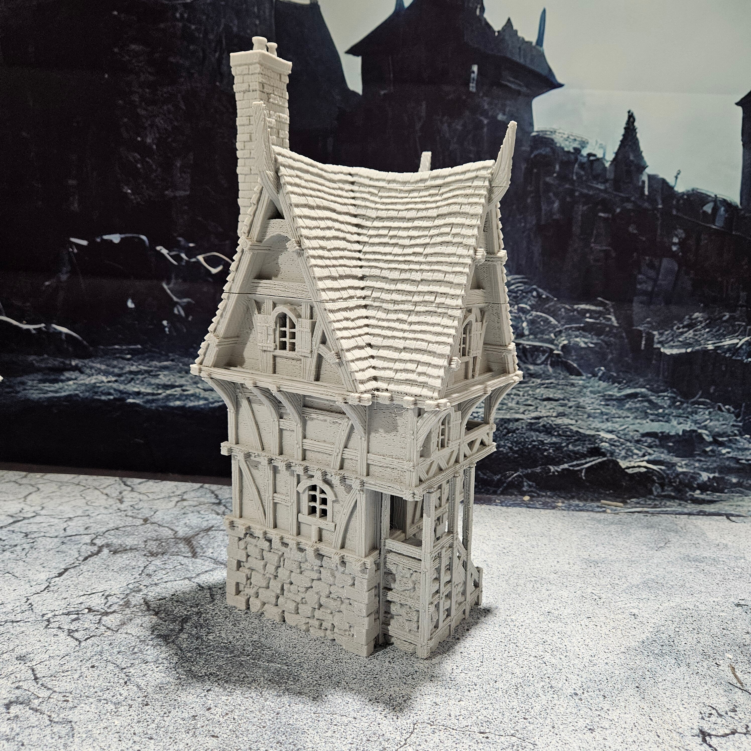Vladistov Shop 5 - Vampire Town Haunted Cursed Terrain Set for Dungeons & Dragons RPG Tabletop Game | Fantasy Battle Map for D&D Campaigns & Wargaming Scenes