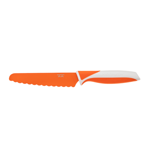 Kiddi Kutter Safe Kids Knife - Orange Plastic Safety Knife for Children | Perfect for Cooking, Baking & Food Prep Activities with Kids