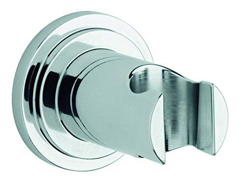 GROHE 28690000 Sena Wall Mount Hand Shower Holder - Chrome Finish for Bathroom & Shower Installation
