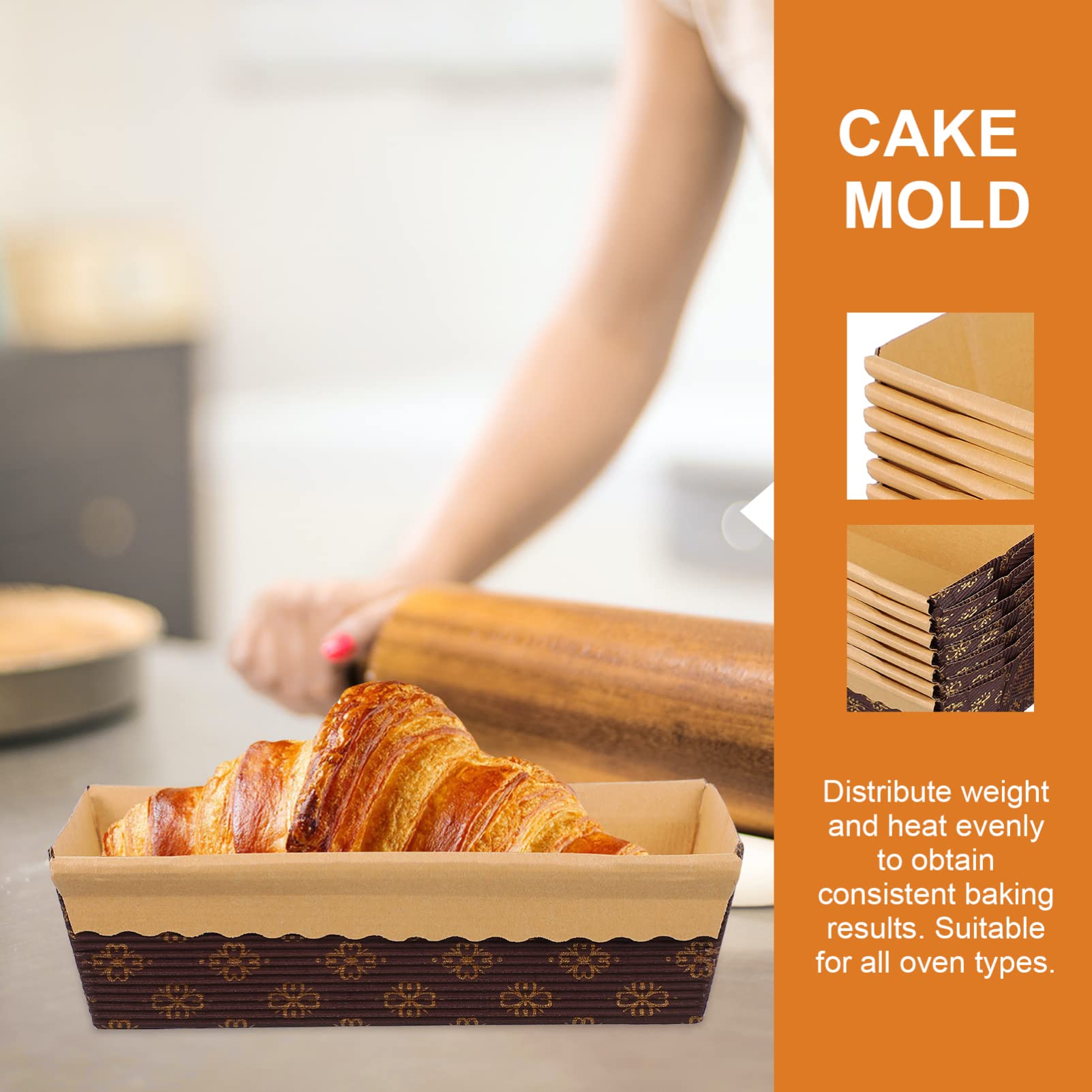 Alipis 25-Pack Disposable Corrugated Paper Bread Loaf Pans - Eco-Friendly Recyclable Baking Pans for Quick Bread, Pumpkin Bread & Pastries - Perfect for Home Baking, Bakery Shops & Holiday Treats