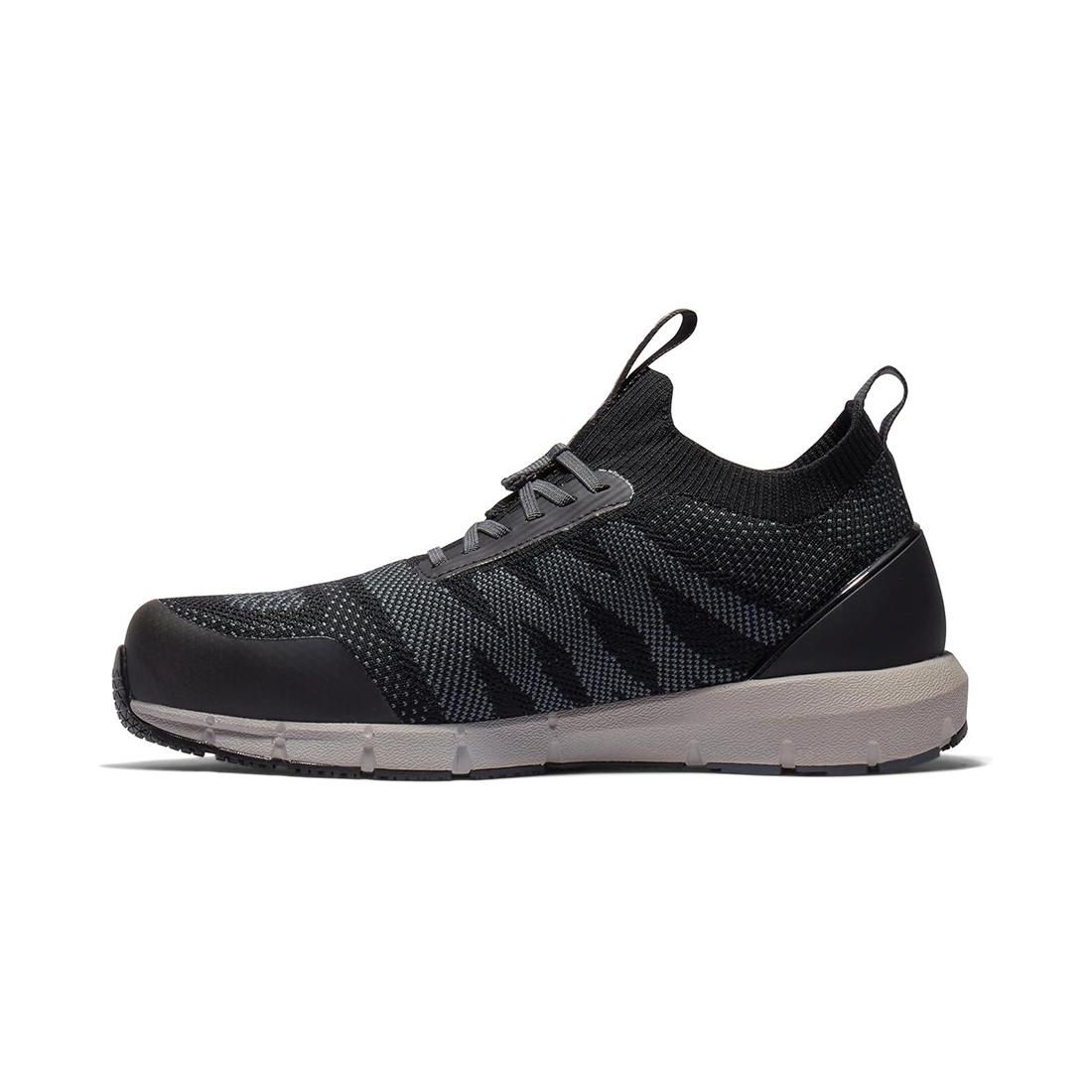 Radius Knit Composite Toe Work Shoes - CSA Certified Safety Footwear for Men & Women | Black/Grey | Lightweight & Breathable for Construction, Warehouse & Industrial Work