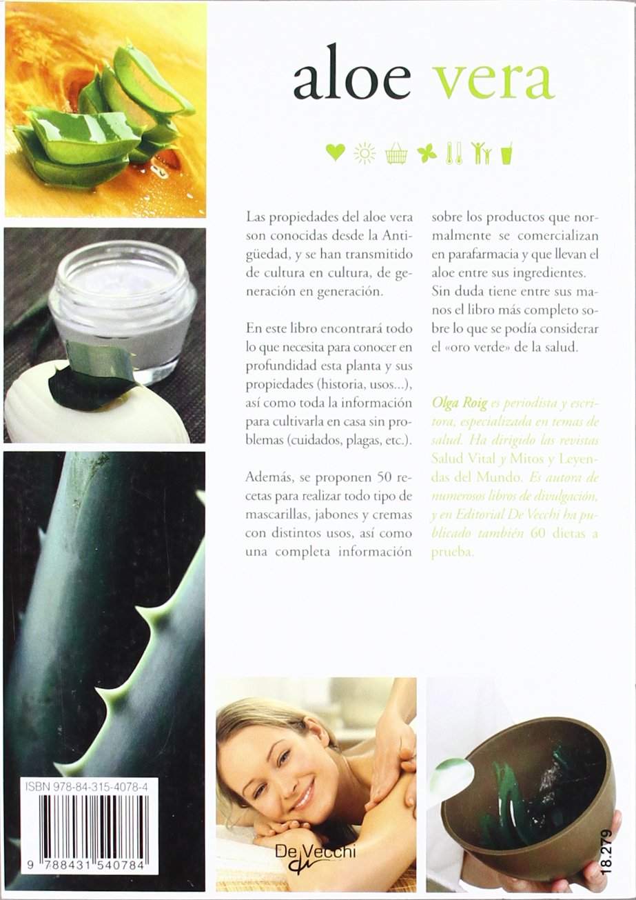 Organic Aloe Vera Gel for Skin Care - 100% Pure & Natural, Soothes Sunburn, Hydrates & Heals - Ideal for Face, Body & Hair Care - Spanish Edition (Salud)