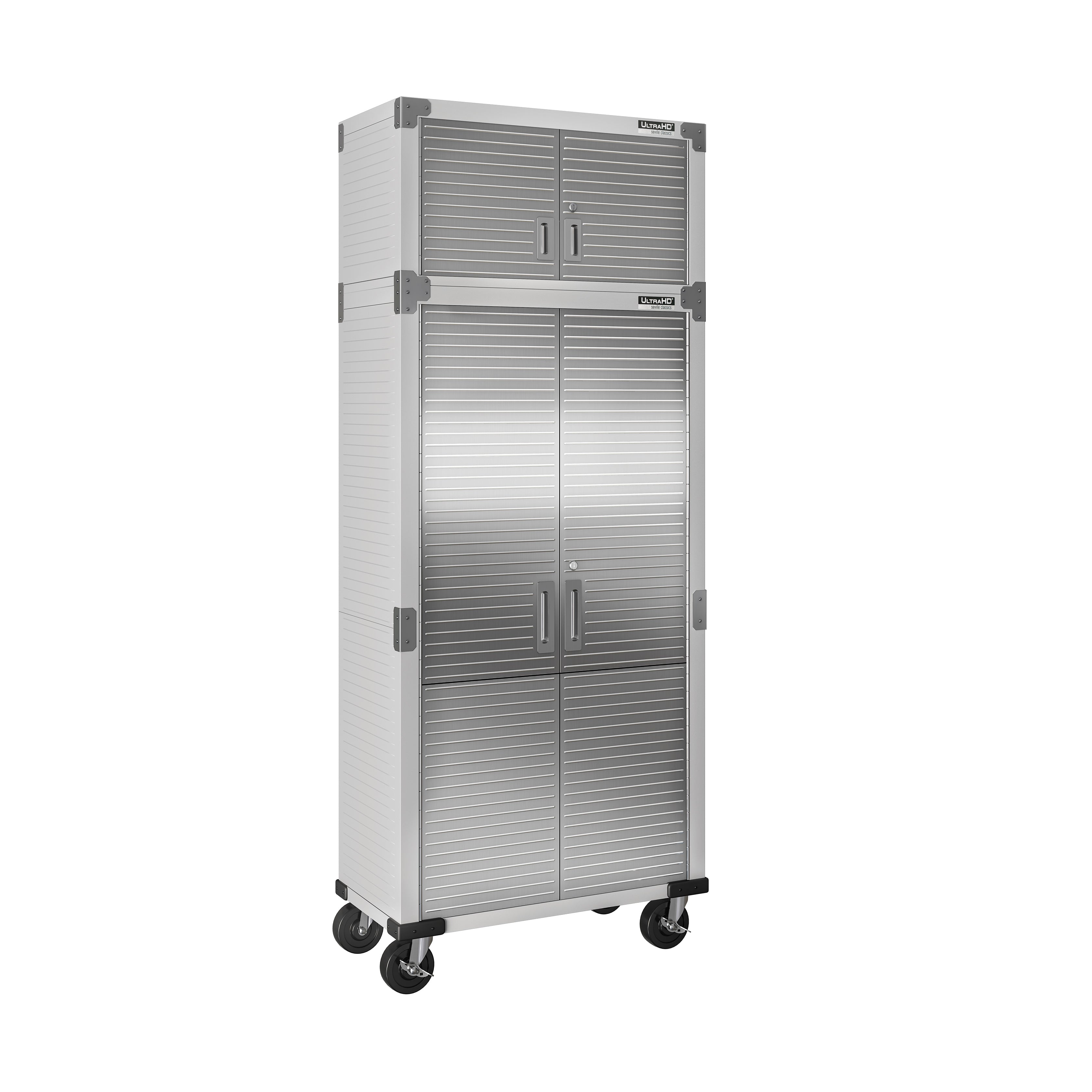 UltraHD® 2-Piece Storage Cabinet Set - Modern Organizer for Home, Office & Garage - Perfect for Closet Organization & Space Saving Solutions