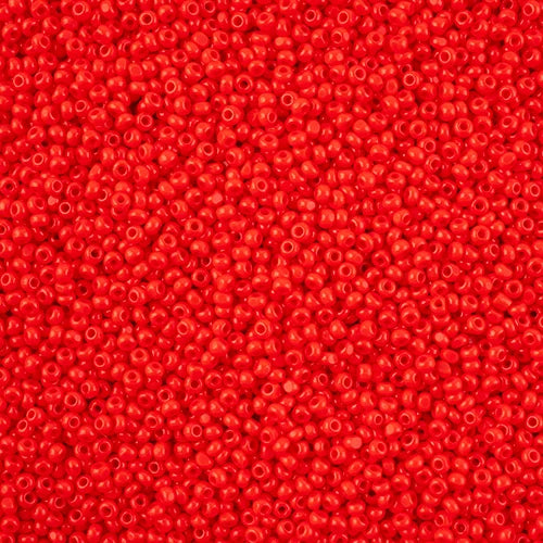 11/0 Czech Cut Seed Beads #37030 Opaque Light Red 13g - Perfect for Jewelry Making, Beading, and DIY Crafts