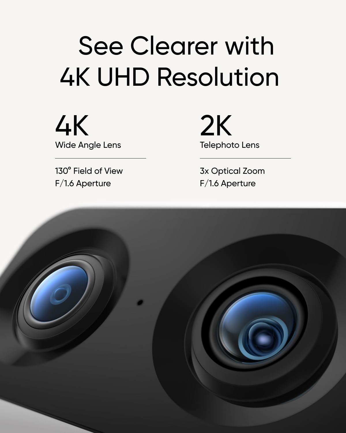 eufy Security Indoor Cam S350 - 4K UHD Dual Camera System with 8× Zoom & 360° PTZ | AI Human/Pet Detection | Wi-Fi 6 | Ideal for Home Security, Baby Monitoring & Pet Watching | Perfect for Nursery, Living Room & Office Surveillance