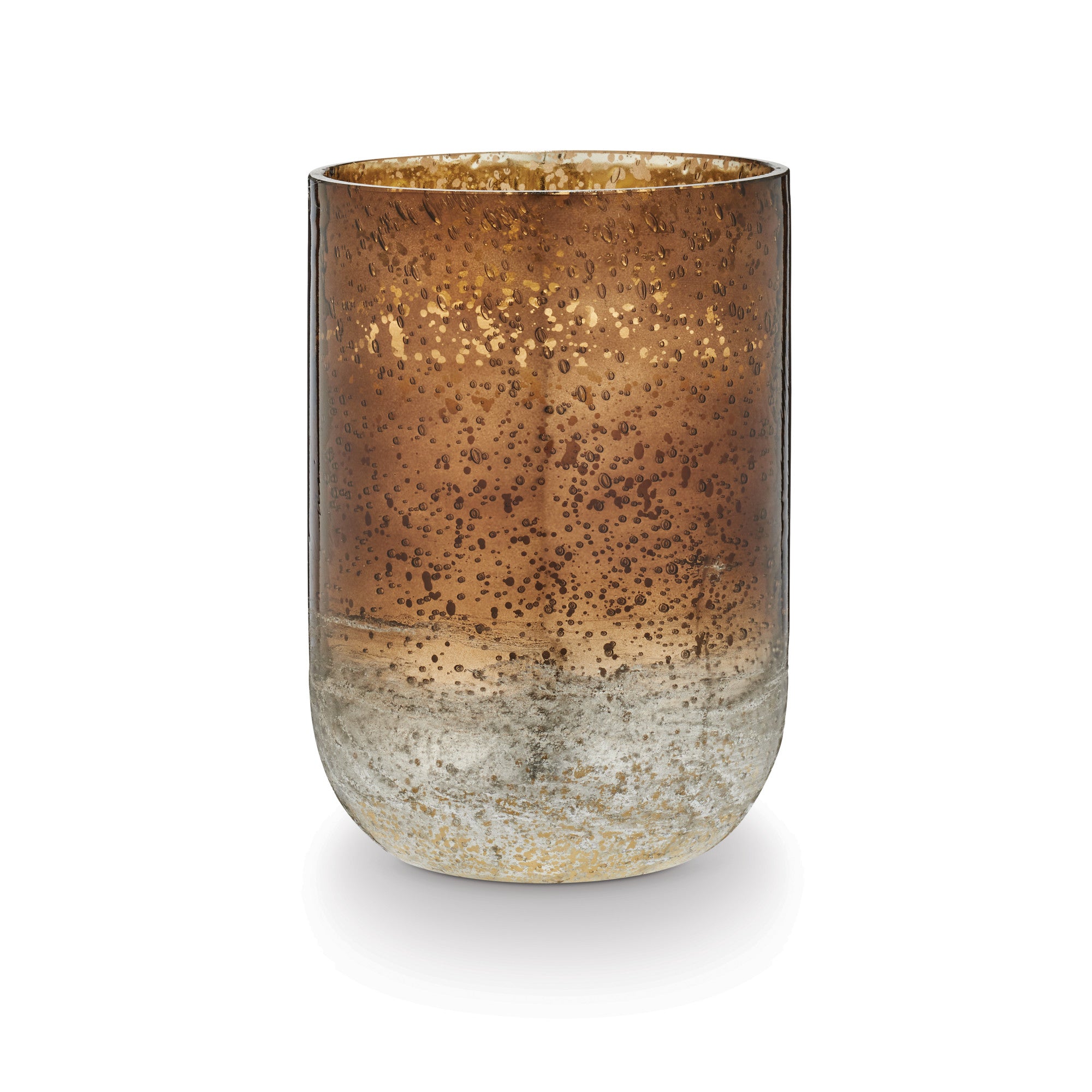 Woodfire Large Radiant Glass Candle - Elegant Home Decor for Romantic Dinners, Spa Relaxation & Cozy Ambiance