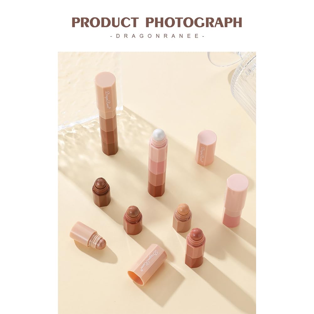 4-in-1 Waterproof Eyeshadow Pen Set - Non-Smudge High Gloss Silky Eyeshadow Stick with Pearlescent Finish | Glitter Eyeliner & Shimmer Metallic Eyeshadow for Korean Makeup Look | Perfect for Party, Wedding & Night Out (#A+#B)