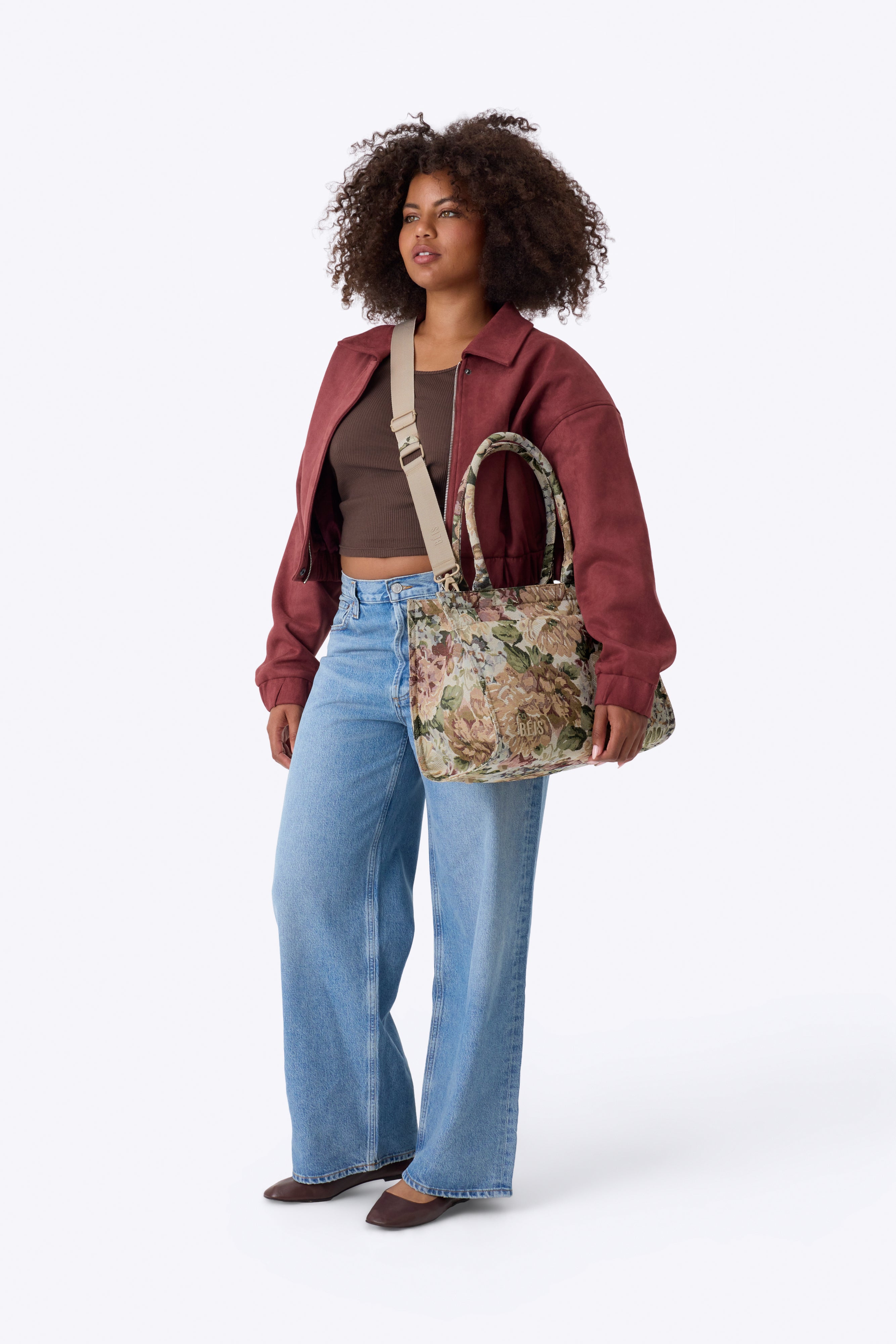 Vintage Floral The Book Tote - Stylish Canvas Tote Bag for Women, Perfect for Books, Beach, Shopping & Everyday Use