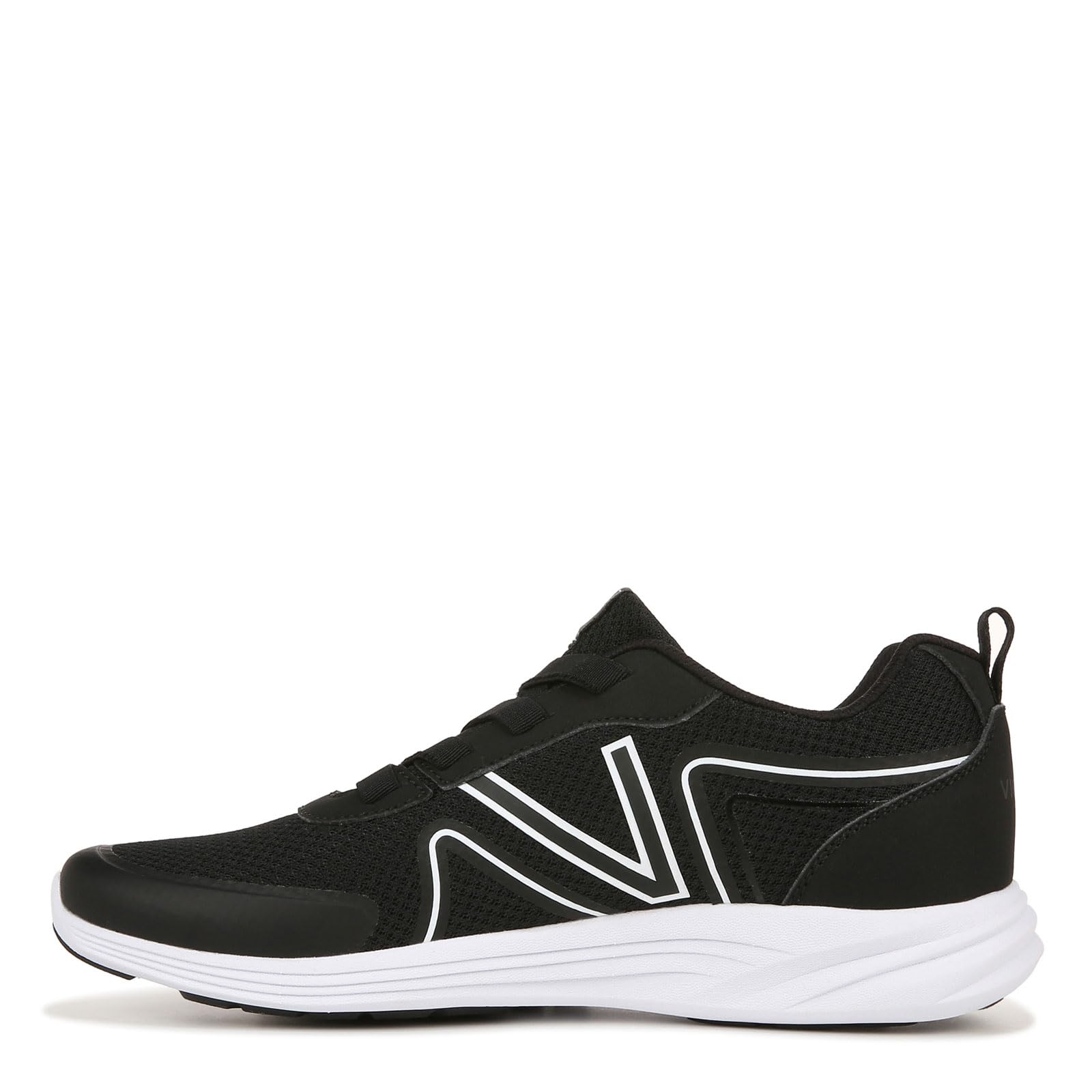 Vionic Shayna Women's Comfort Sneakers - Black & White | Arch Support Walking Shoes for Plantar Fasciitis Relief | Perfect for Work, Travel & Everyday Wear (Size 6 Medium)