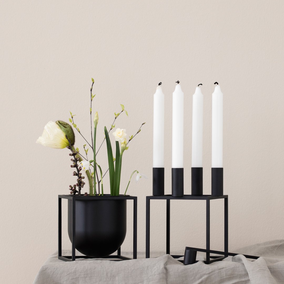 Soren Lassen Kubus Flower Pot - Modern Square Planter for Indoor & Outdoor Plants - Perfect for Home, Office, and Garden Decor