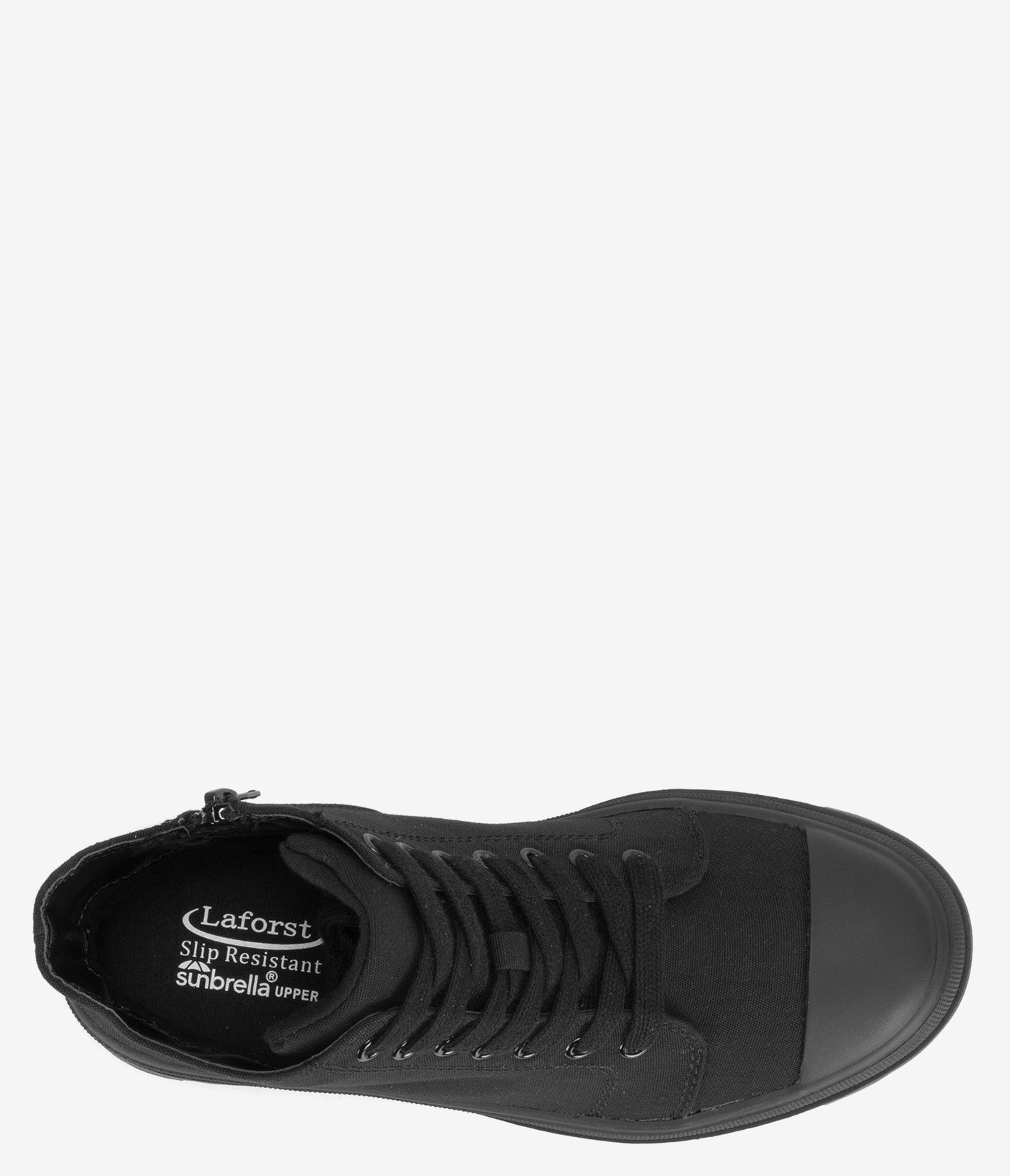 Laforst Skylar Women's Slip-Resistant Canvas Chukka Boots with Side Zipper - Perfect for Work, Hiking & Outdoor Activities