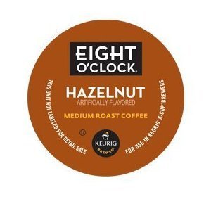 Eight O'Clock Coffee Hazelnut Medium Roast K-Cup Pods for Keurig - 120 Count Single-Serve Coffee Pods | Perfect for Office, Home Brewing & Morning Energy Boost
