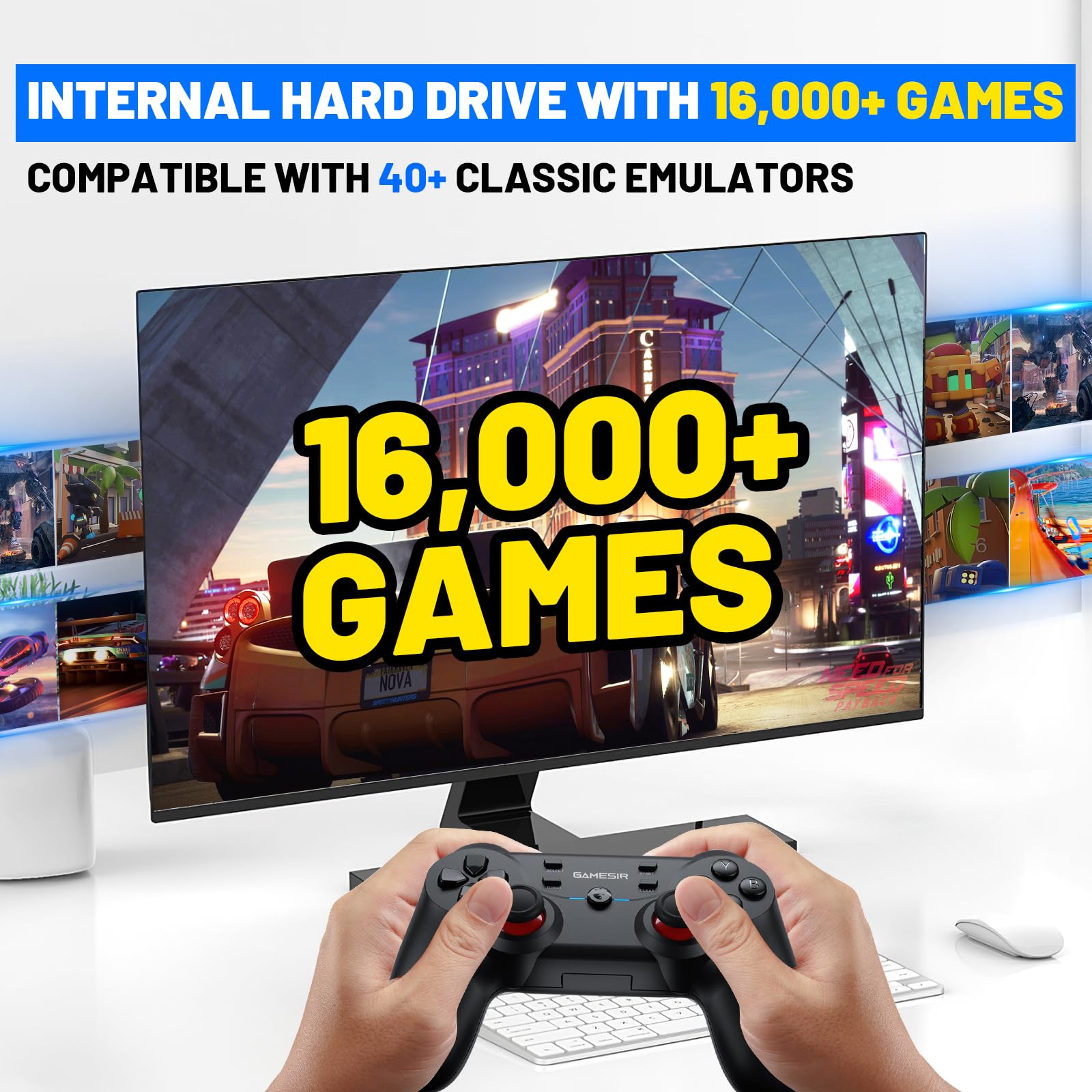 Kinhank Super Console X5 PRO Retro Gaming System - 16,000+ Classic Games, RK3588S Chip, 8K UHD Output, Wireless Controllers | Perfect for Home Entertainment, Retro Gaming Parties & Family Game Nights