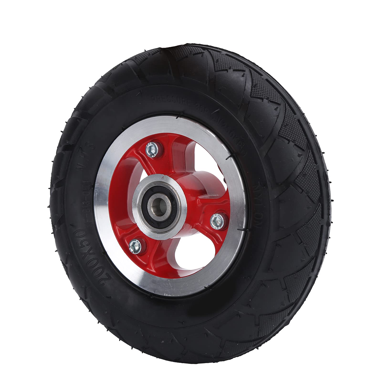 VGEBY 8 Inch Electric Scooter Tire - 200×50 Pneumatic Front Wheel with Rim & Inner Tube for Electric Scooters - Perfect for Commuting, Urban Travel & Outdoor Adventures