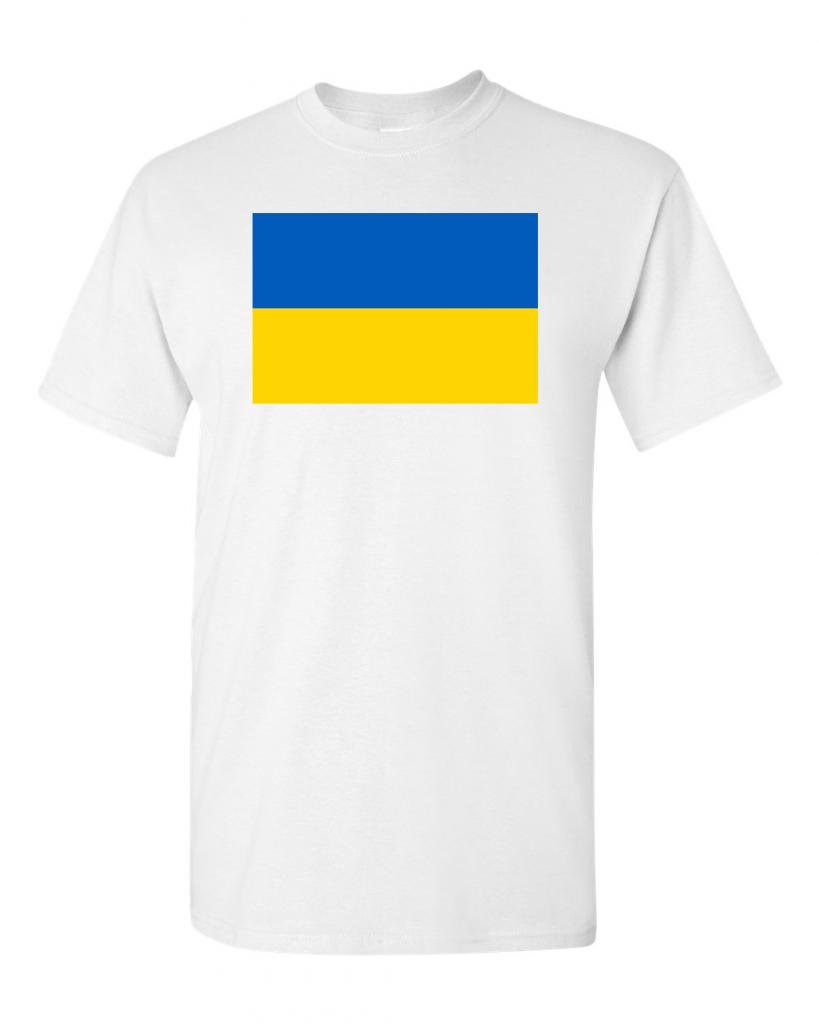 Ukraine Flag T-Shirt for Men & Women - Patriotic Ukrainian National Flag Design - Perfect for Independence Day, Protests & National Pride Events