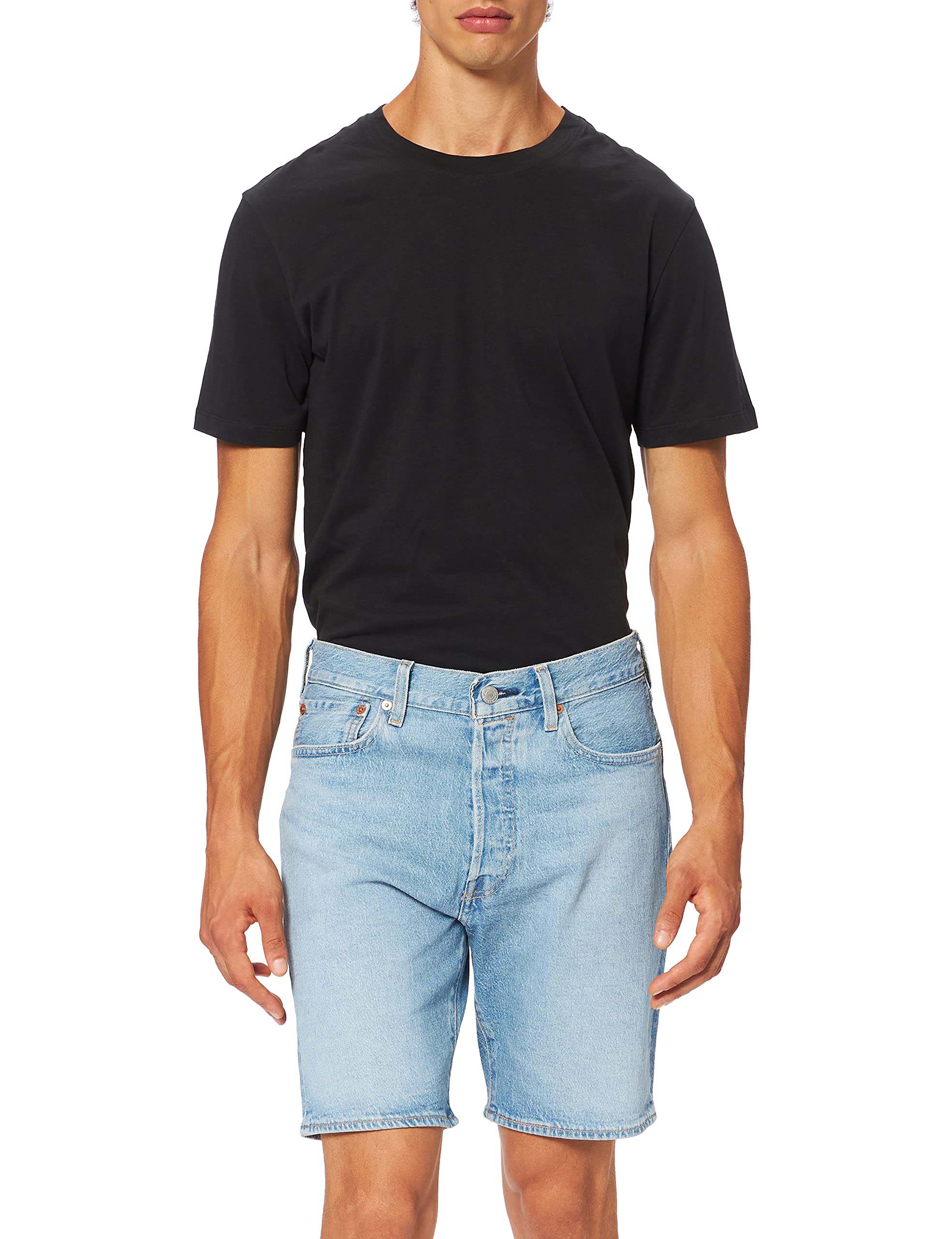 Levi's Men's 501® Original Fit Denim Shorts - Classic Blue Jeans Shorts for Men | Casual Summer Wear, Beach Outings & Weekend Style