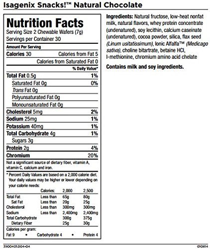 Isagenix Chocolate Snacks - 7.4 oz Pack of Delicious Protein Bars for Weight Loss & Energy Boost | Perfect for On-the-Go Nutrition, Gym Recovery & Healthy Snacking