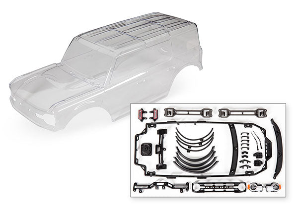 2021 Ford Bronco Complete Unpainted Body Kit - OEM Replacement Parts for Off-Road & Custom Builds | Perfect for Restoration, Upgrades & Adventure Vehicles