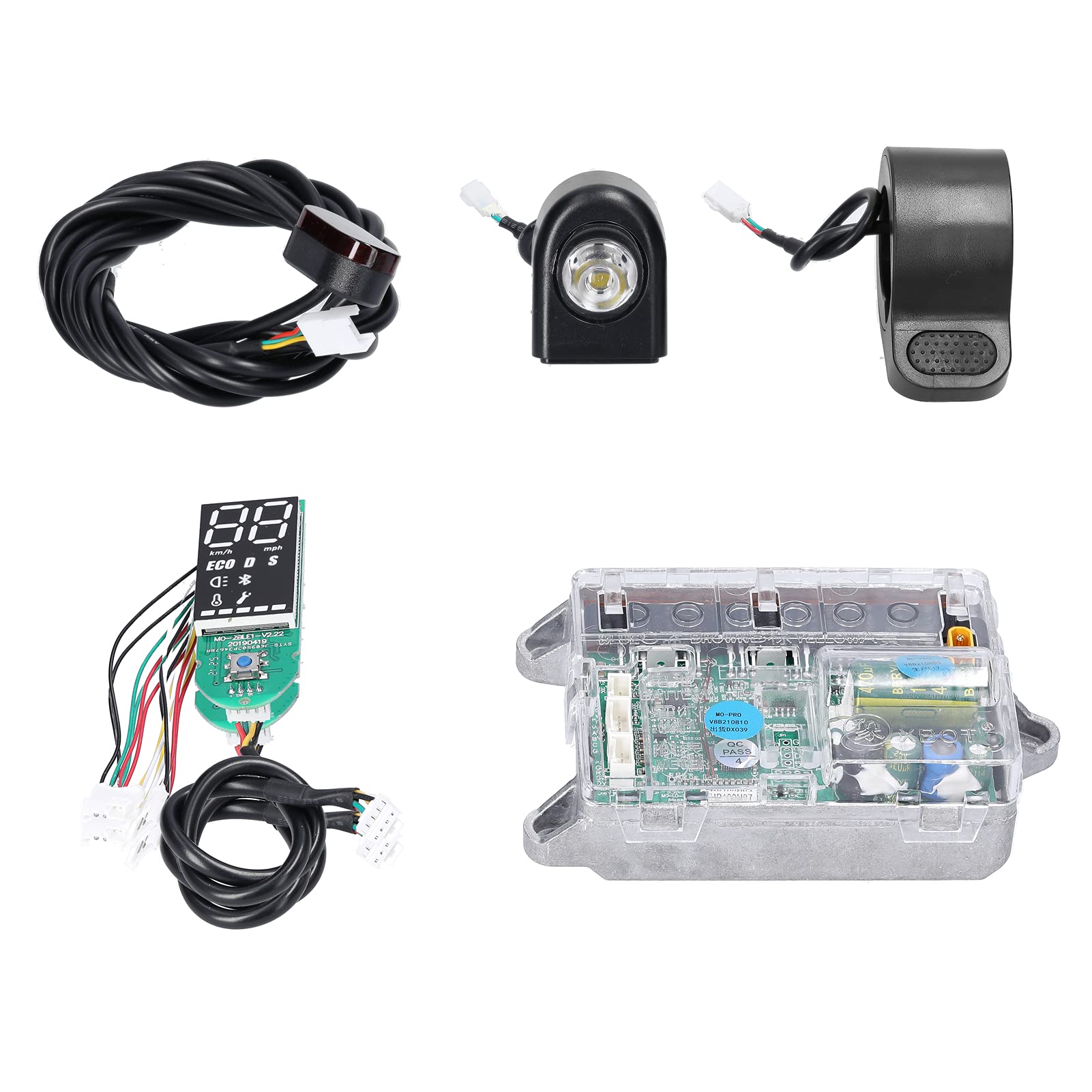 M365/PRO Electric Scooter Controller - BT Digital Display Motherboard with Accelerator & Front/Rear Lights | Compatible with Xiaomi M365 & PRO Models | Perfect for Commuting & Urban Travel