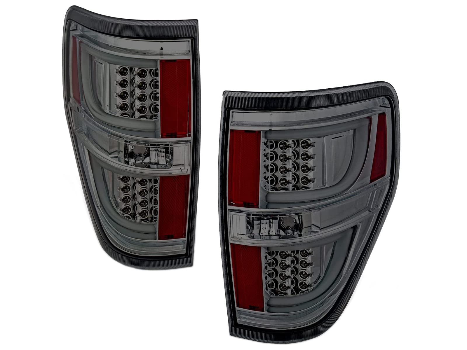 Smoke LED Tail Lights for Ford F-150 Version 2 - Pair | High-Performance Brake Lights | Durable & Stylish Upgrade for Night Driving & Off-Road Adventures