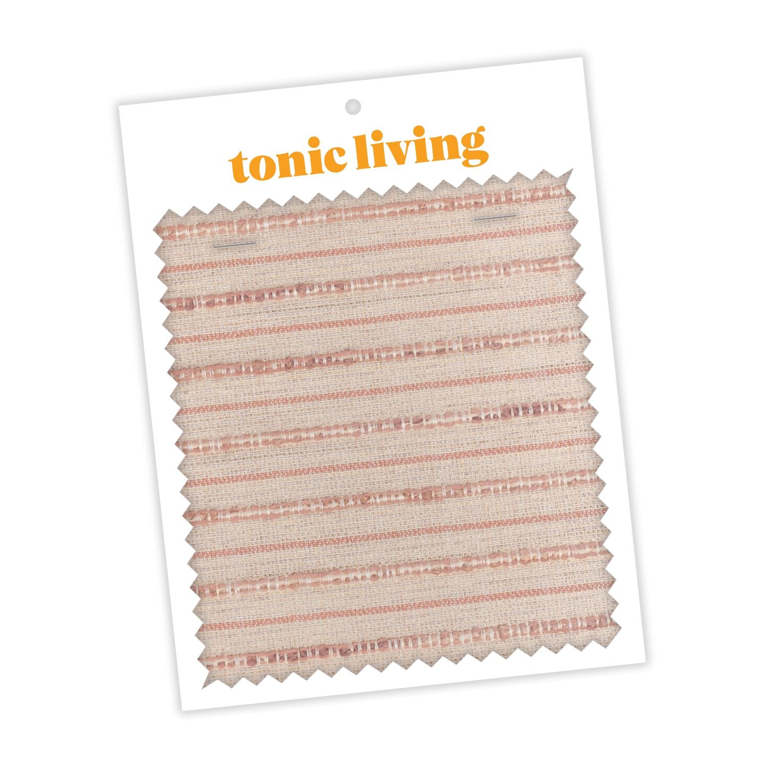 Misto Stripe Coral Pink Swatch - Premium Fabric Sample for Fashion Design & Home Decor | Perfect for DIY Projects, Upholstery, and Sewing Creations
