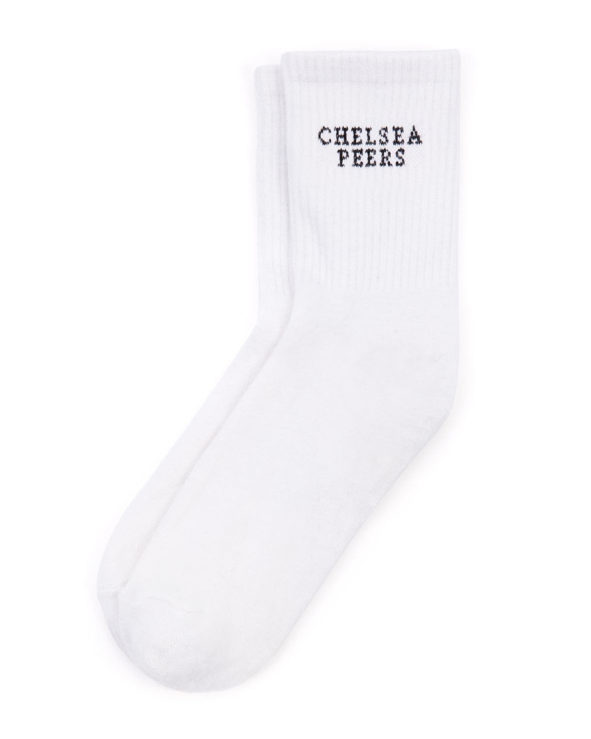 Premium Jacquard Logo Crew Socks for Men & Women - Comfortable Cotton Blend Casual Athletic Socks - Perfect for Running, Gym, Work & Everyday Wear