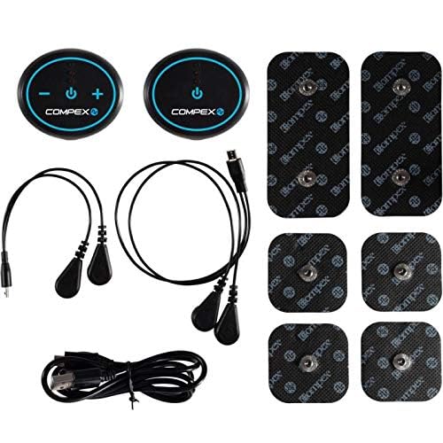 Compex Mini Wireless Electric Muscle Stimulator (EMS & TENS) - 2 Pods, Smartphone Compatible App for Apple & Android - Workout Recovery, Pain Relief & Muscle Training - Perfect for Athletes, Gym & Home Use