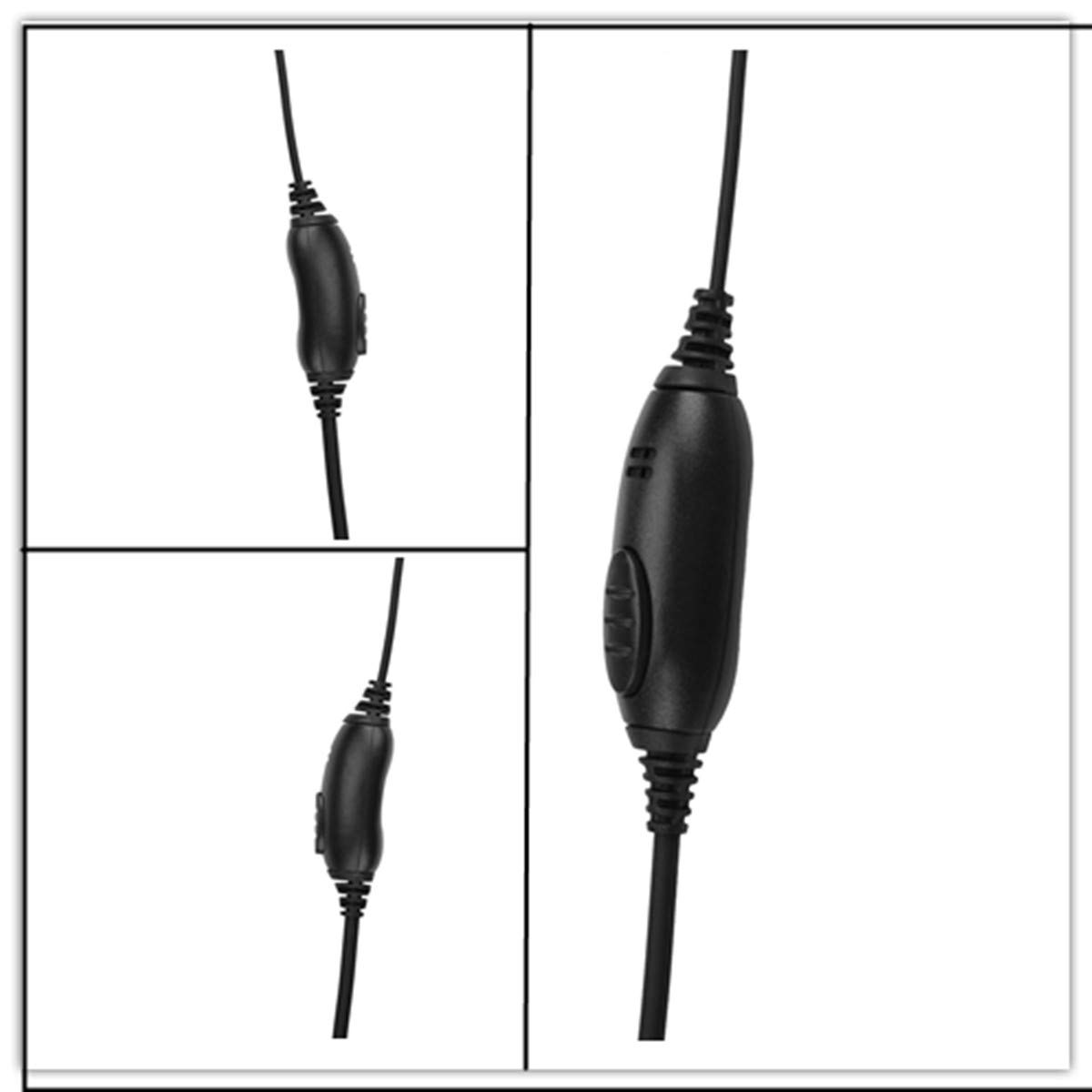 CLS1110 D-Shaped Surveillance Earpiece with Microphone - Compatible with Motorola Two-Way Radios (RMM2050, XU2600, CLS1410, CP200, GP300, PR400) - Ideal for Security, Event Staff & Professional Communication