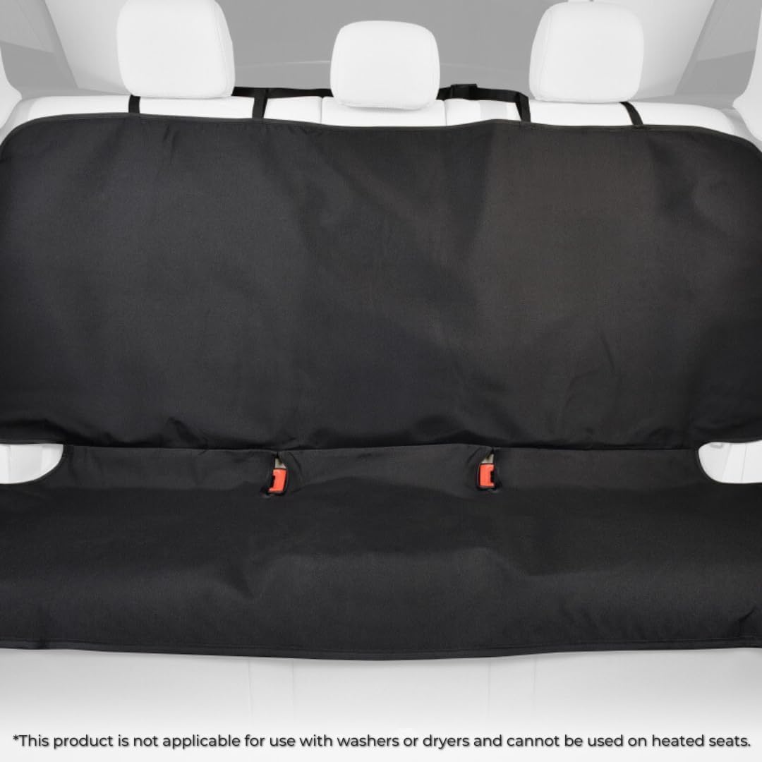 3D MAXpider Custom Fit Seat Defender Bench Seat Cover - Universal Black Car Seat Protector for Sedan, SUV, Van, Truck - Waterproof & Anti-Slip Back Seat Cover (1 Pack = 20 Pieces) - Perfect for Pets, Kids & Outdoor Adventures