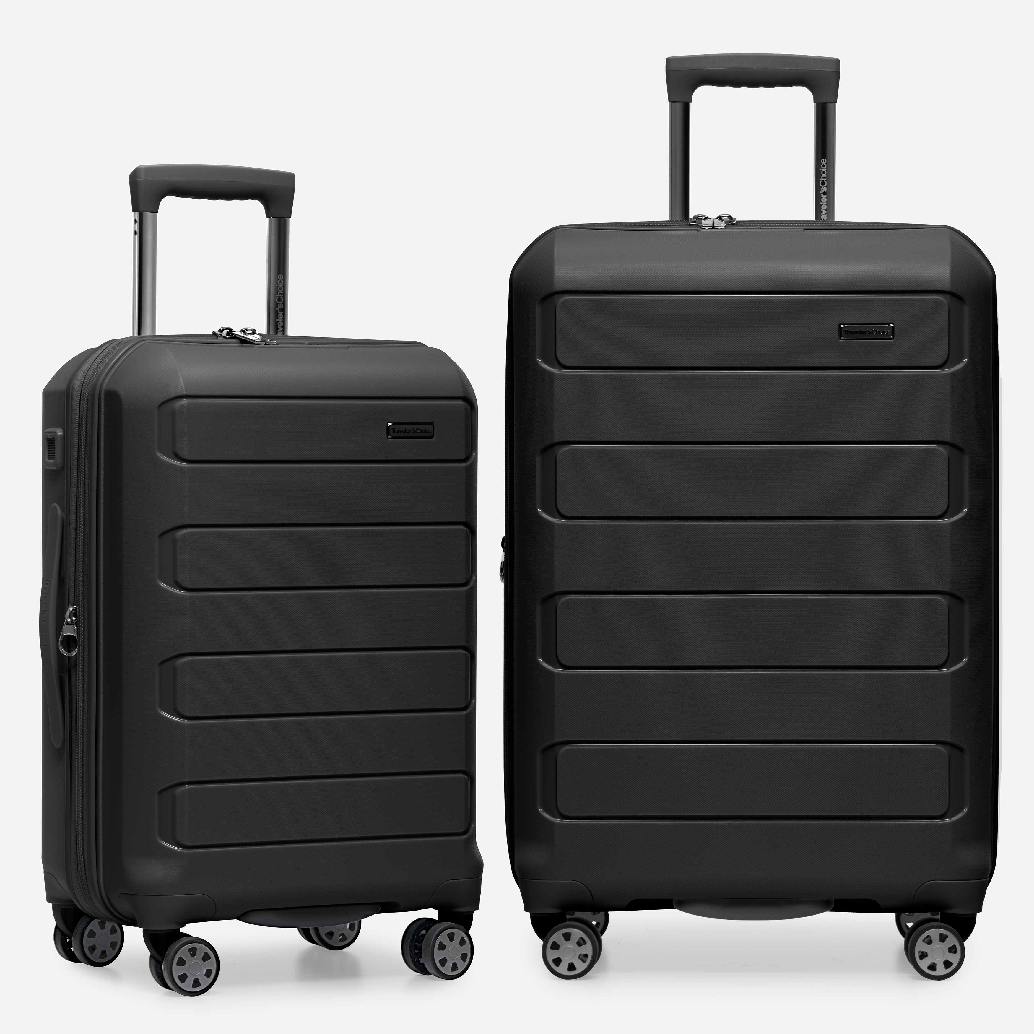 Pagosa 2-Piece Expandable Spinner Luggage Set with TSA Lock - Lightweight Durable Suitcase for Travel, Business Trips & Family Vacations